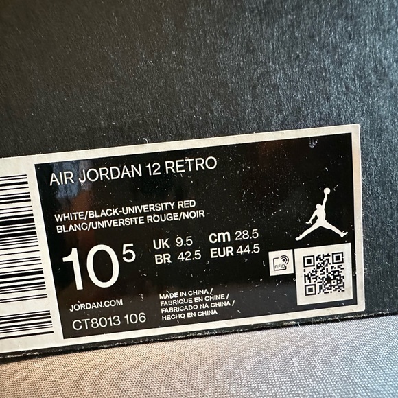 Nike Air Jordan 12 Retro “Twist” Size 10.5 Men’s BBIB Deadstock -CT8013-106 - Picture 5 of 5